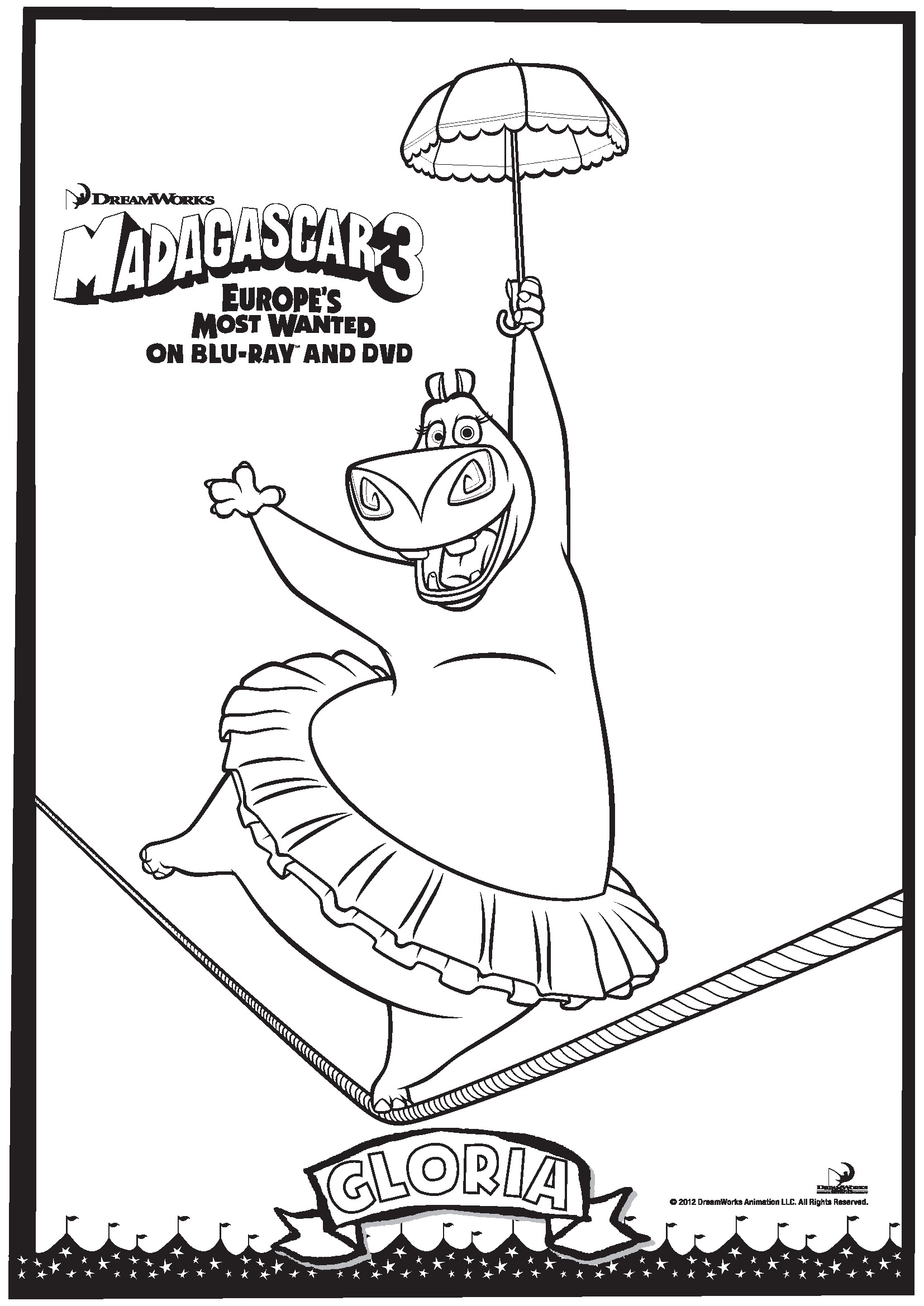 Image Of Madagascar To Download And Color Madagascar Coloring Pages For Kids
