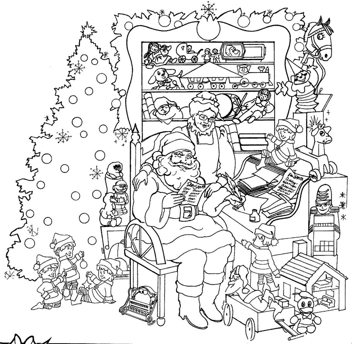 Immagini Di Natale Da Colorare Da Scaricare Gratis Santa Coloring Pages Christmas Coloring