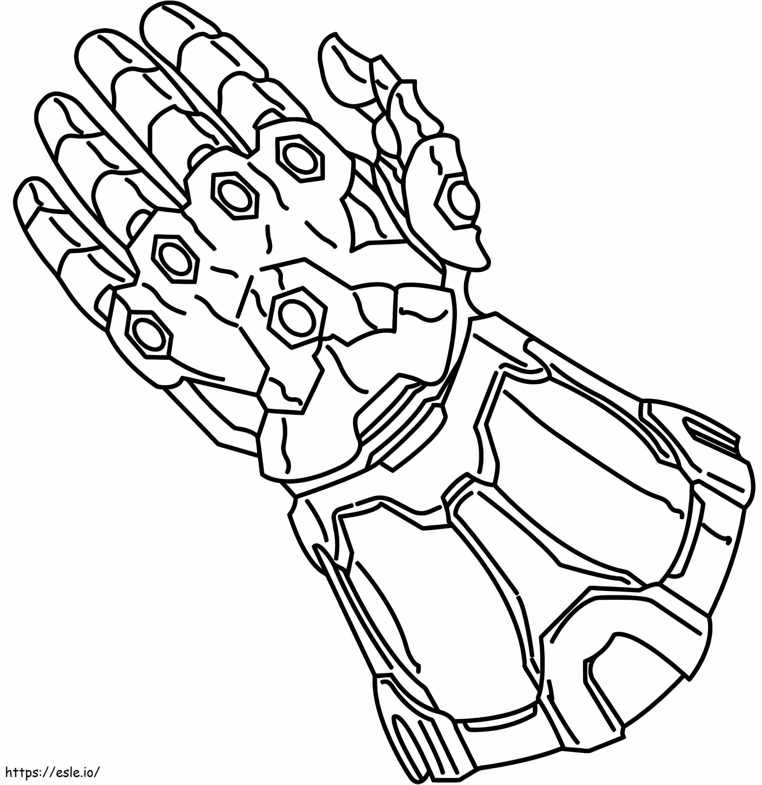 Infinity Gauntlet A4 Coloring Page