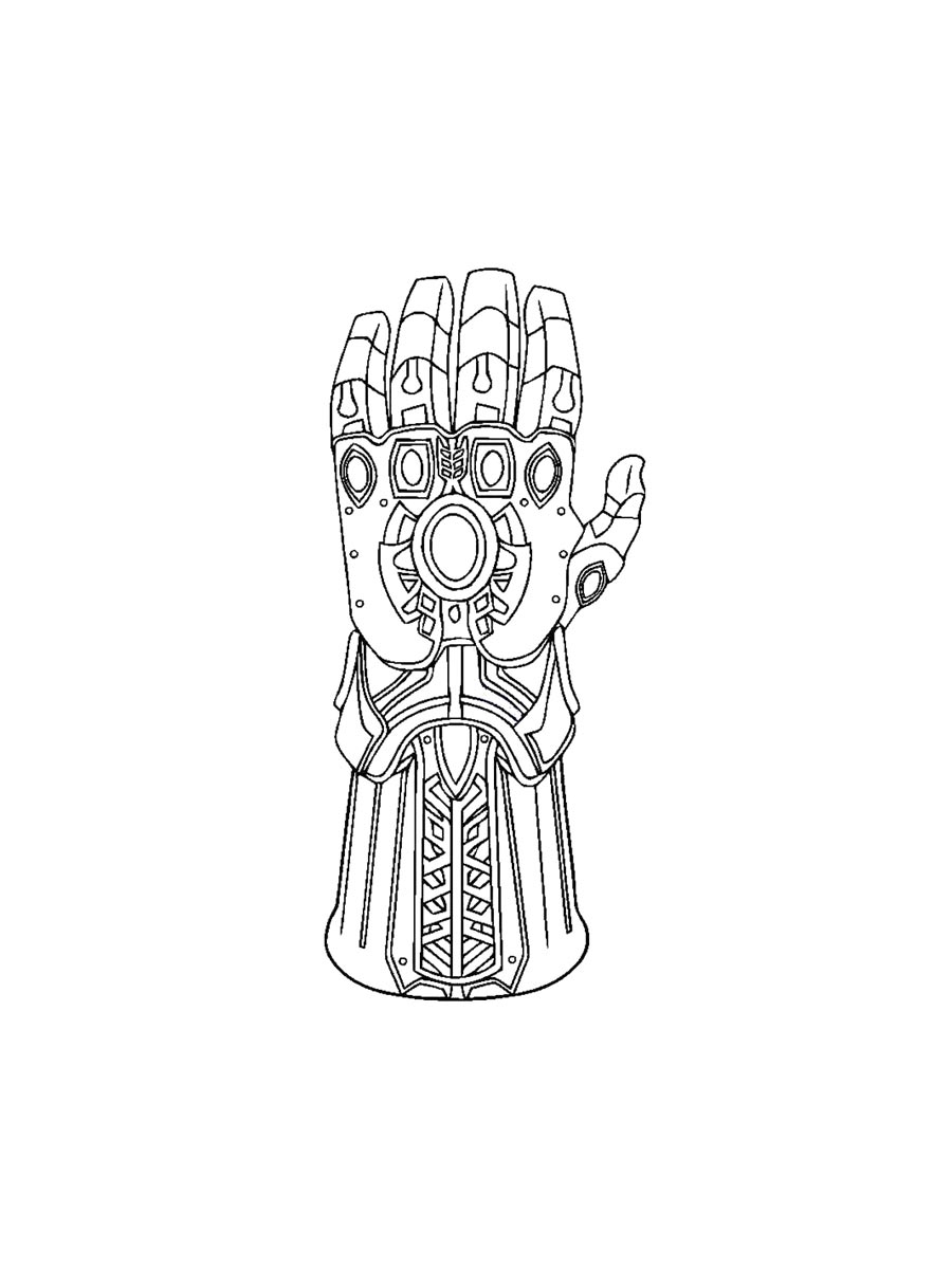Infinity Gauntlet Coloring Pages