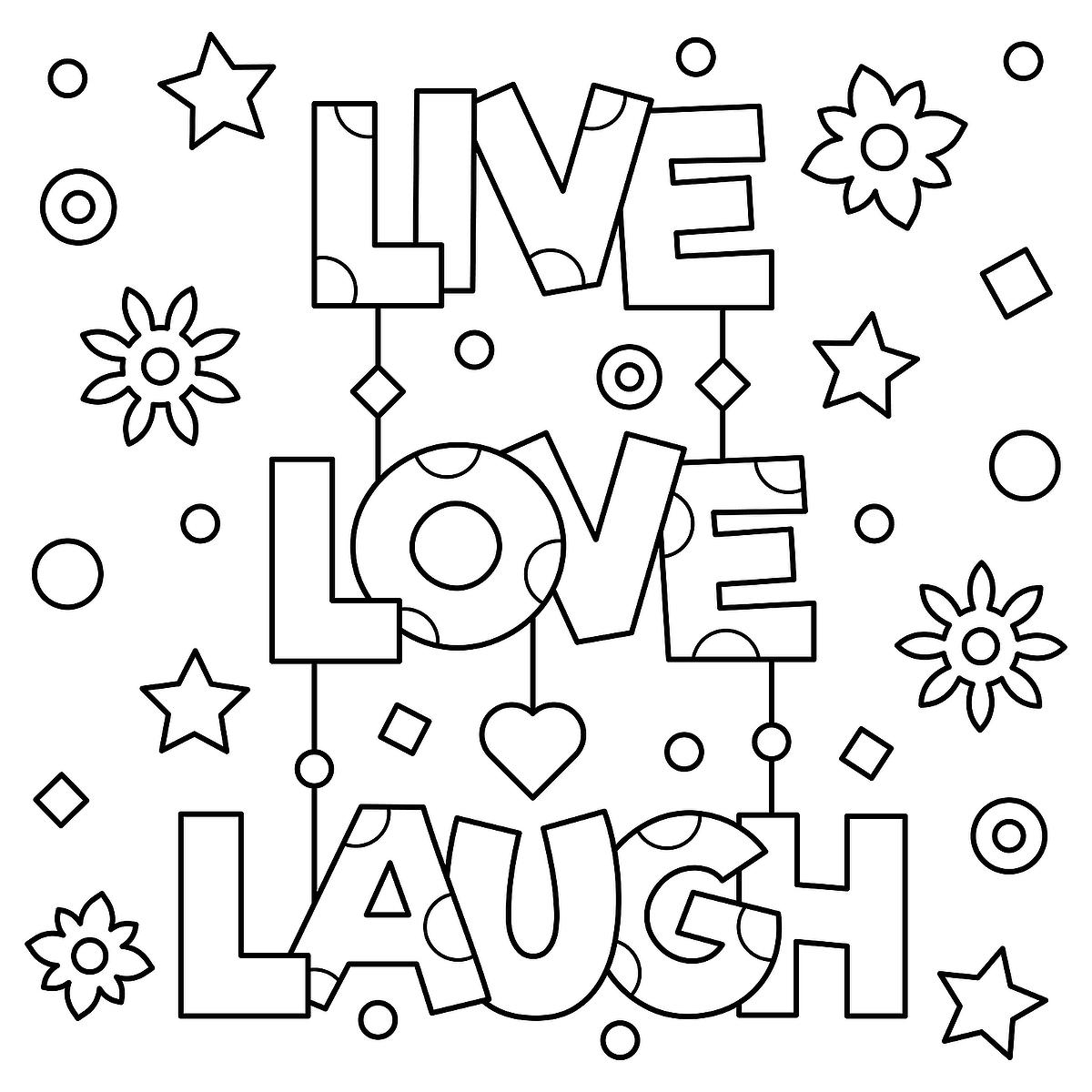 Inspirational Word Coloring Pages