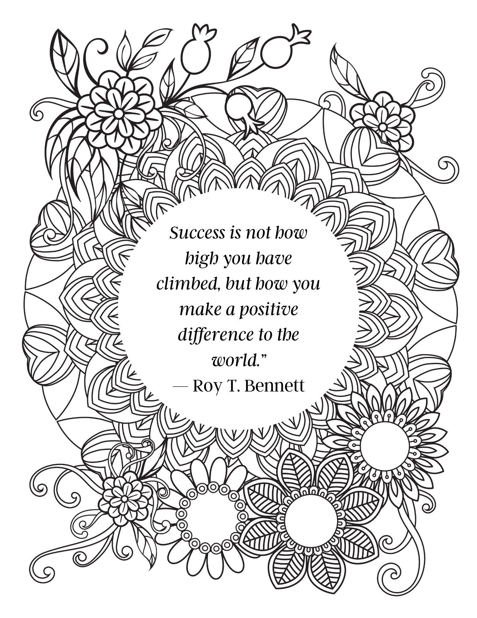 Inspirational Coloring Pages Printable