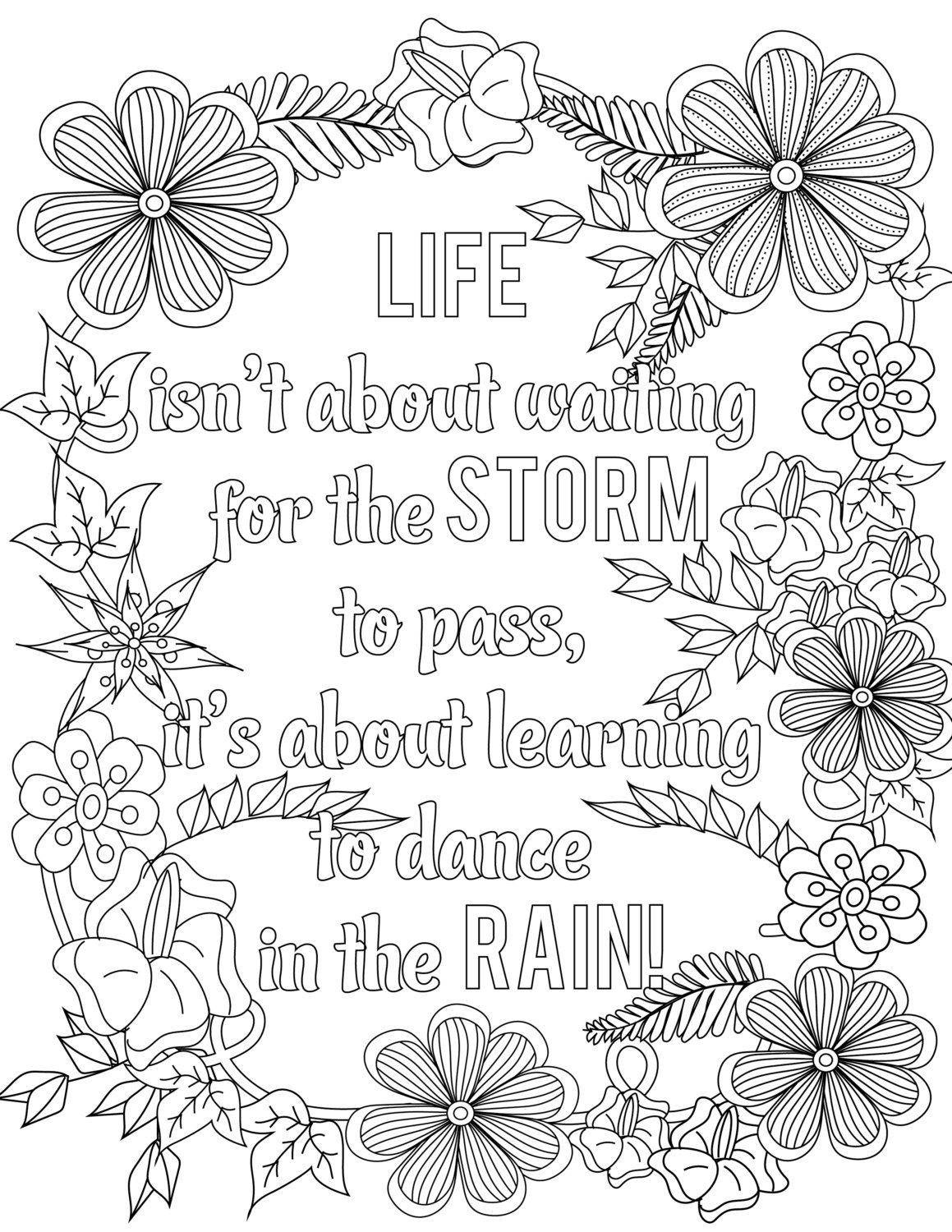 Inspirational Quotes A Positive Uplifting By LiltColoringBooks Coloring Pages Inspirational