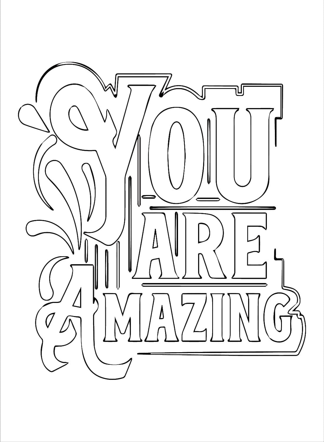 Inspirational You Are Amazing Coloring Page Download Print Or Color Online For Free