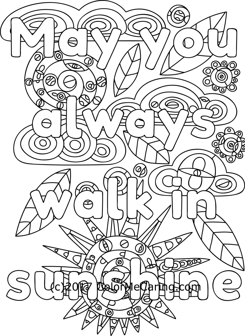 Irish Blessing Coloring Pages