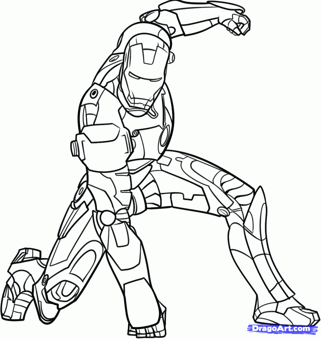 Iron Man Image To Download And Color Iron Man Coloring Pages For Kids