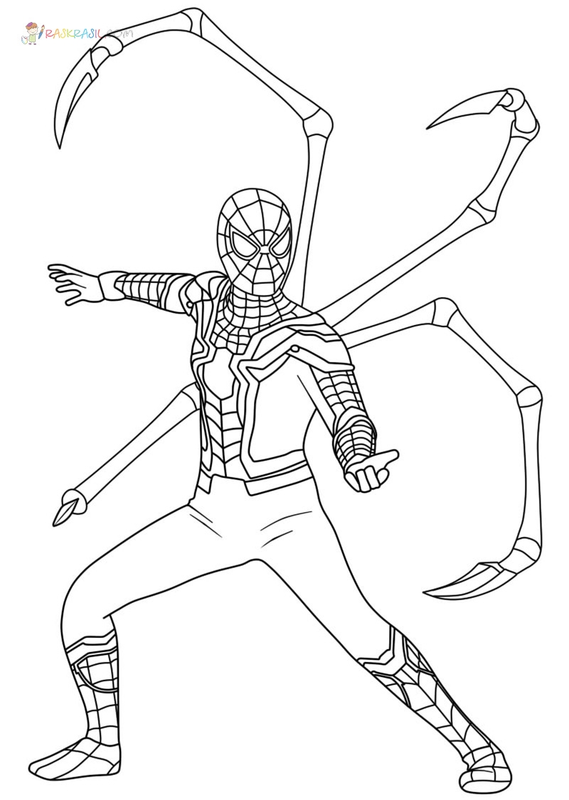 Iron Spider Coloring Pages
