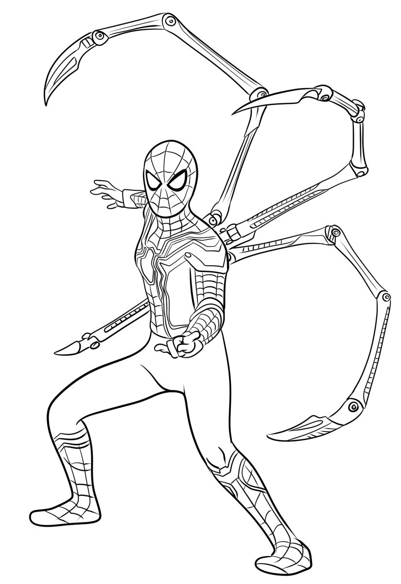 Iron Spider Coloring Pages