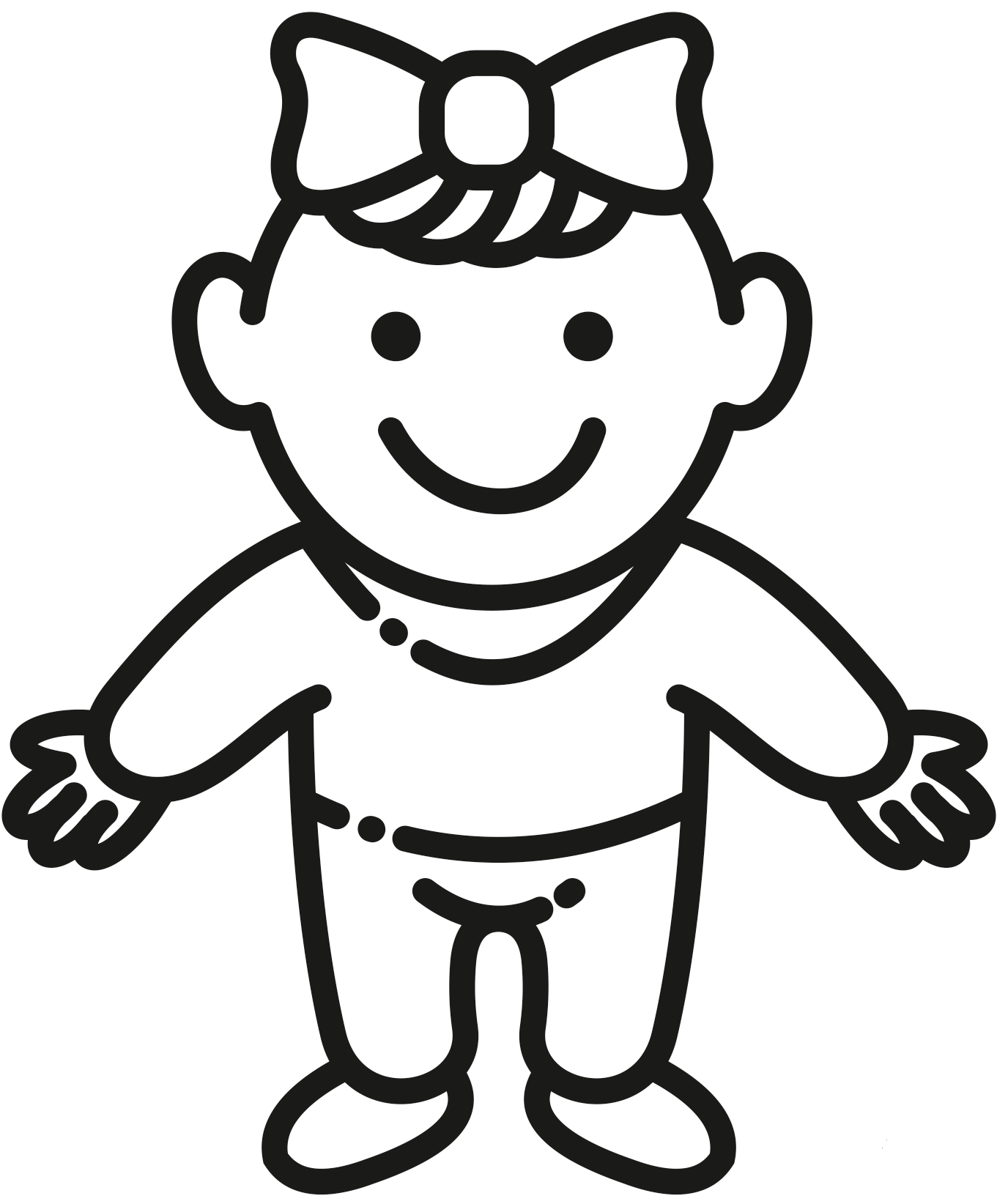 Its A Girl Coloring Page ColouringPages