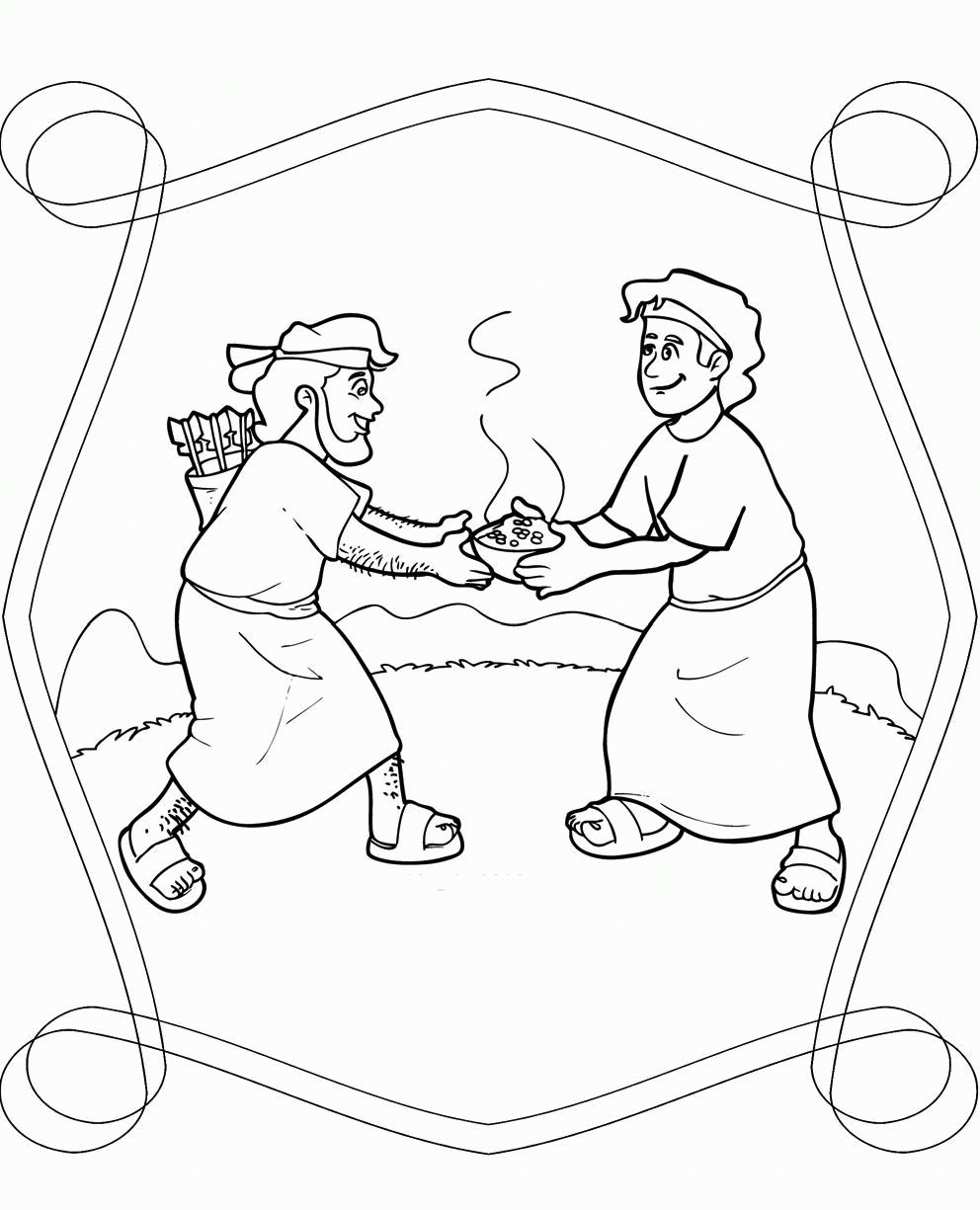 Jacob And Esau Coloring Pages Best Coloring Pages For Kids