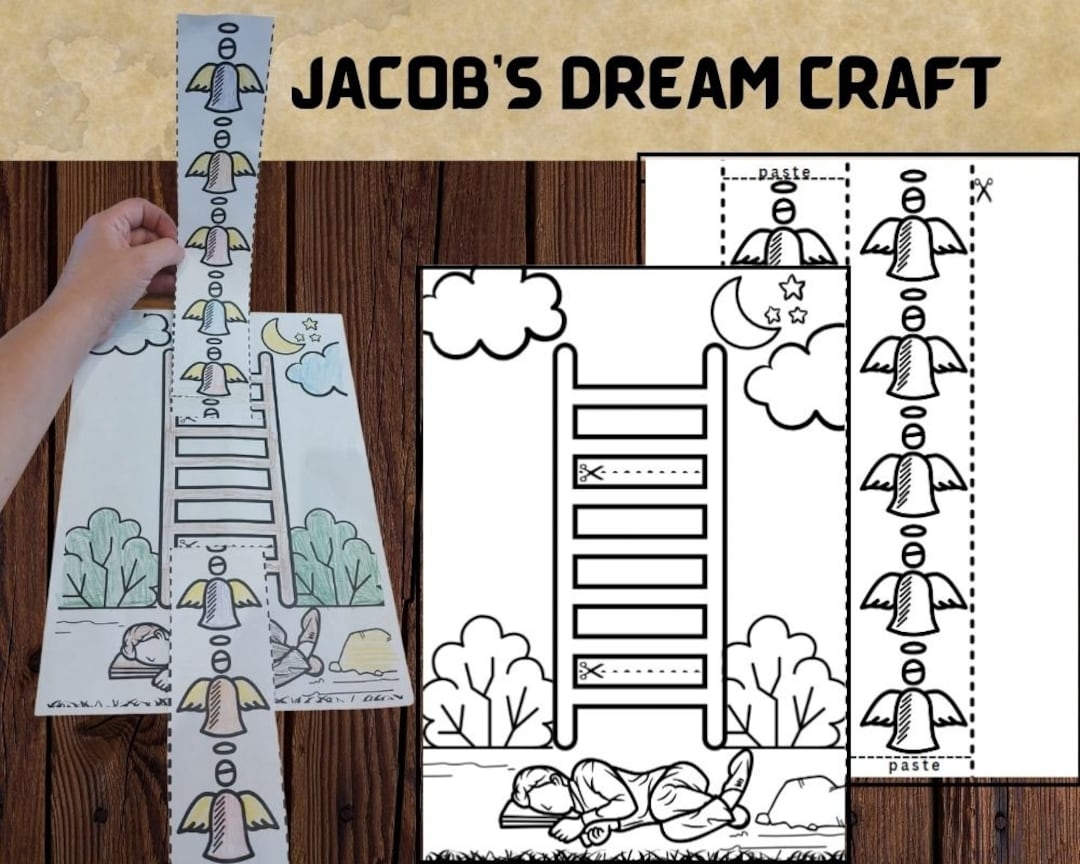 Jacob S Dream Printable Sunday School Craft Bible Story Activity Kids Instant Download