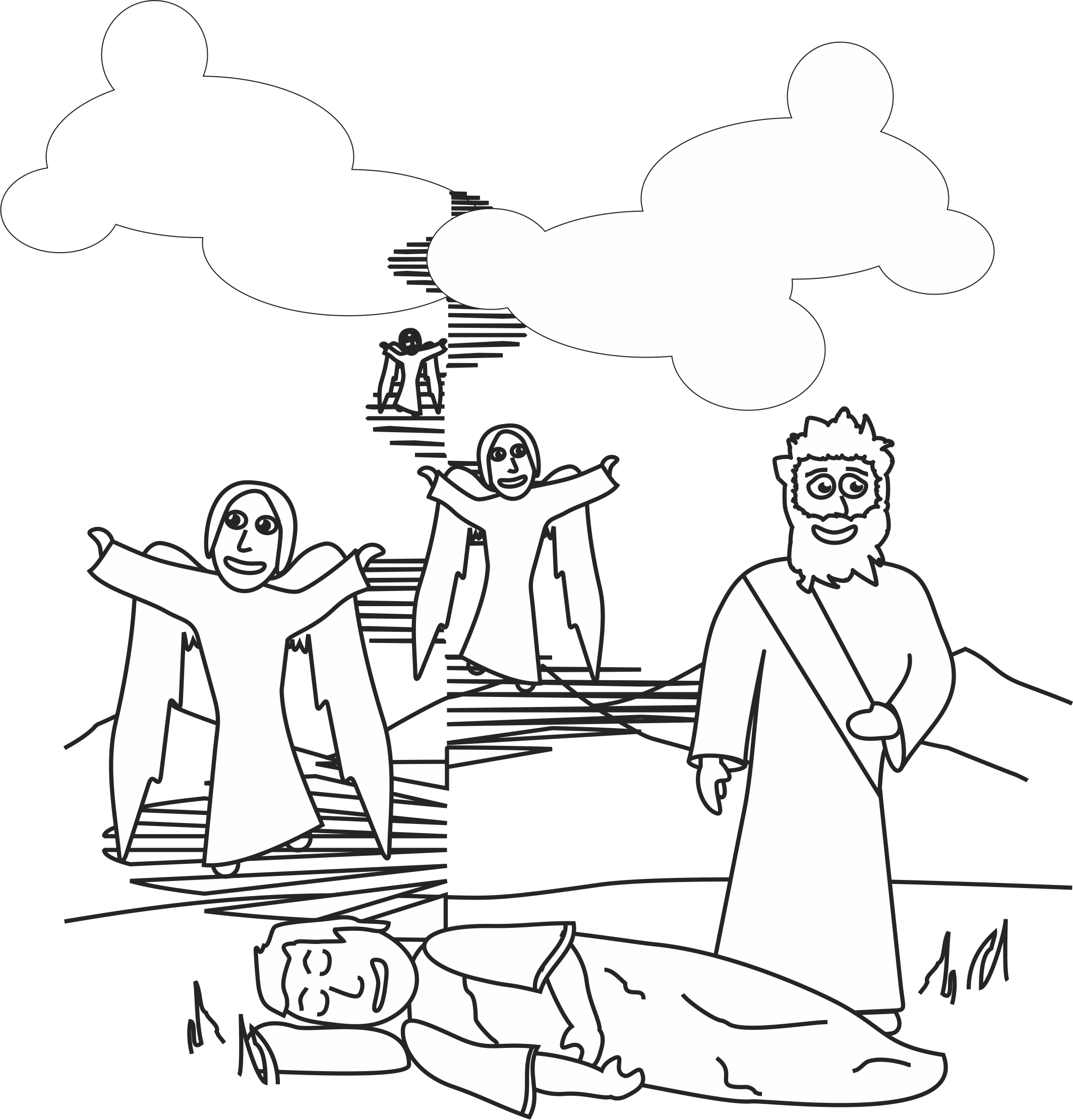 Jacobs Ladder Coloring Page Coloring Pages
