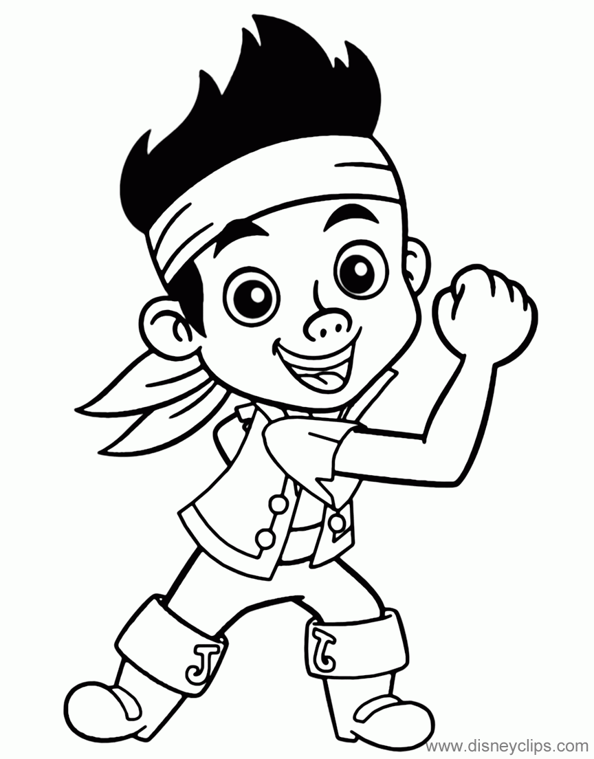 Jake And The Neverland Pirates Coloring Pages Disneyclips
