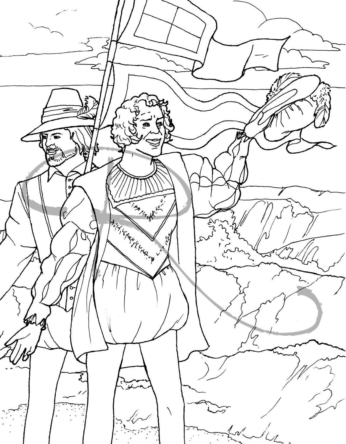 Jamestown Coloring Pages