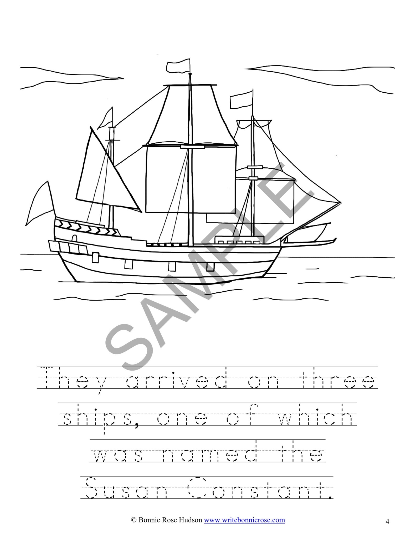 Jamestown Settlement Coloring Pages Sketch Coloring Page
