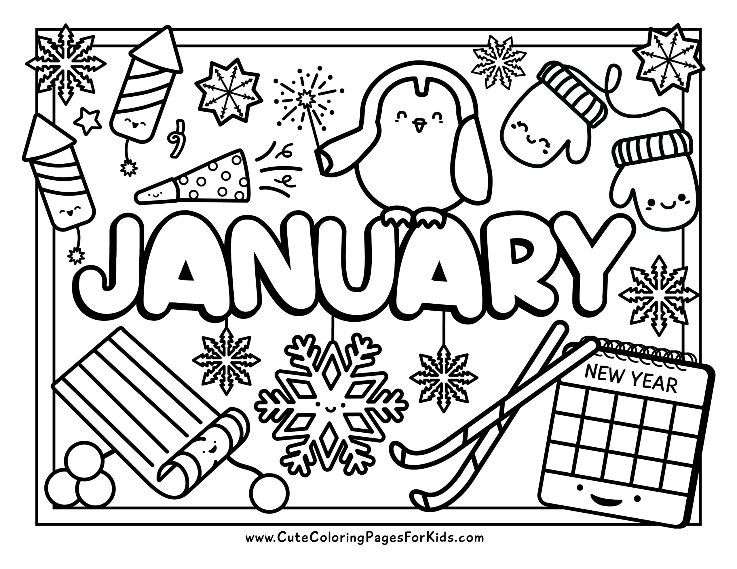 Coloring Pages January