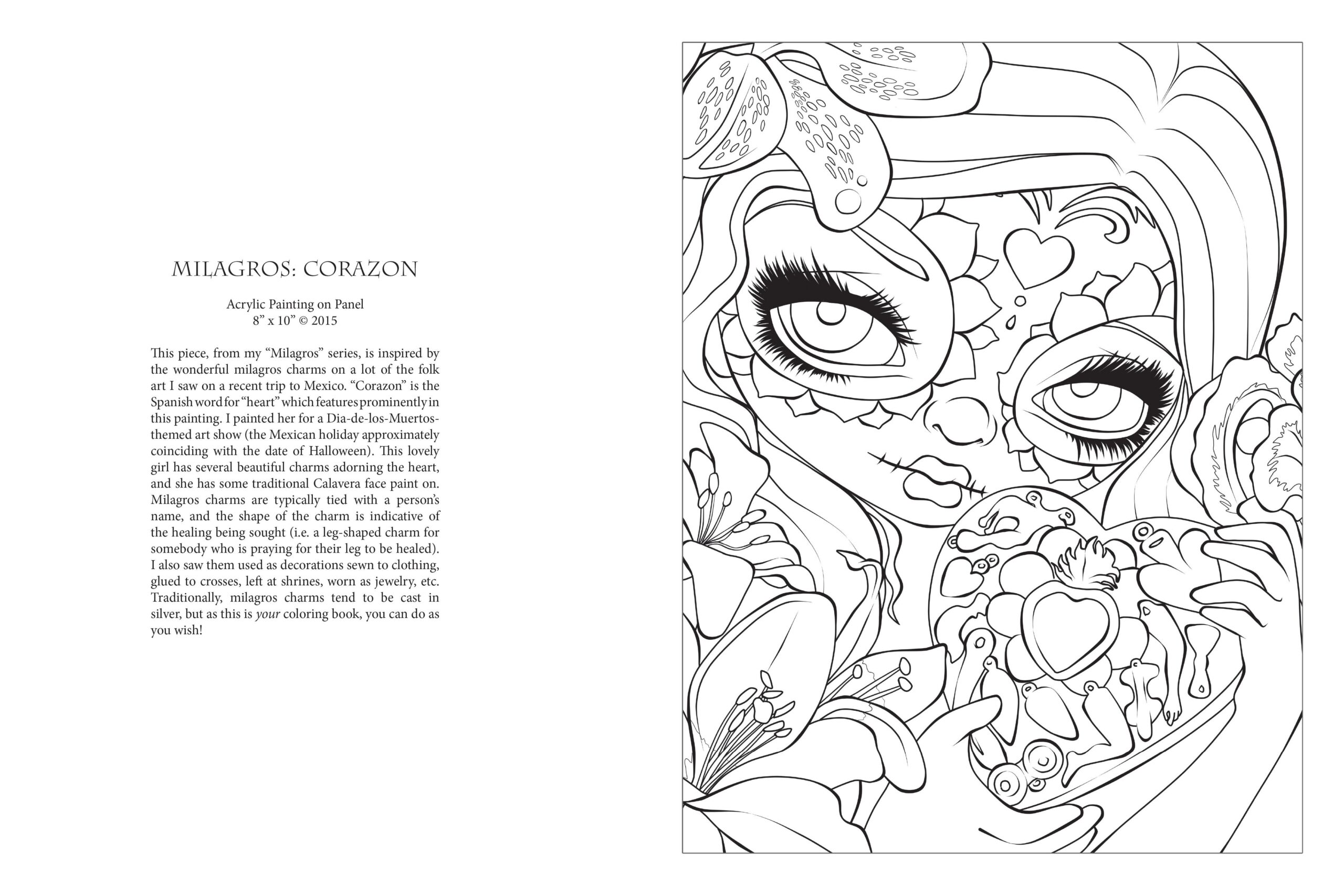Jasmine Becket Griffith Coloring Pages Free Sketch Coloring Page