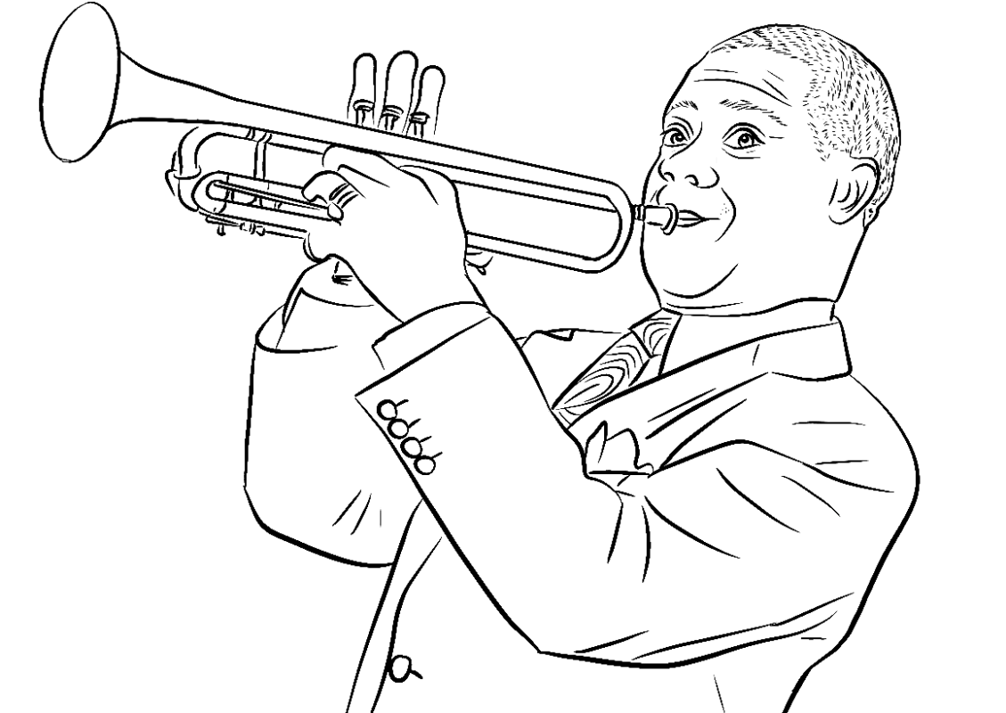 Jazz Coloring Pages