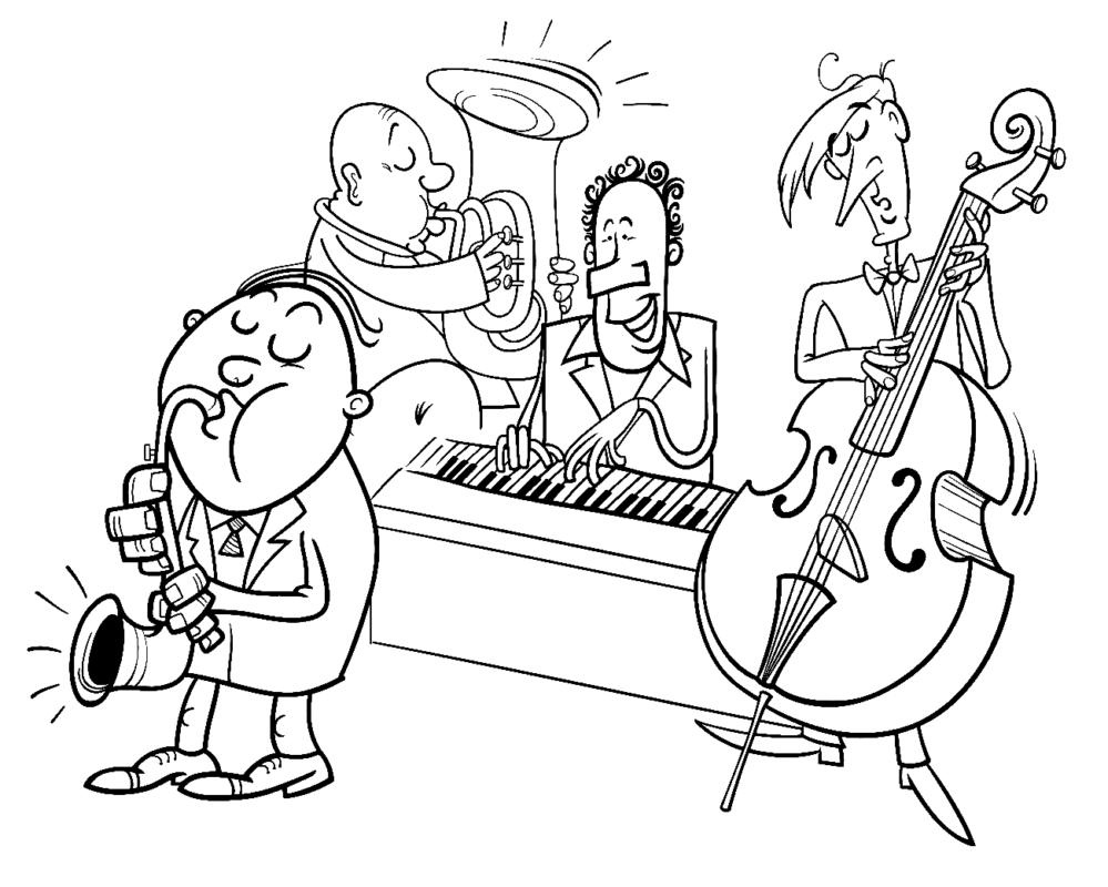 Jazz Coloring Pages Printable For Free Download