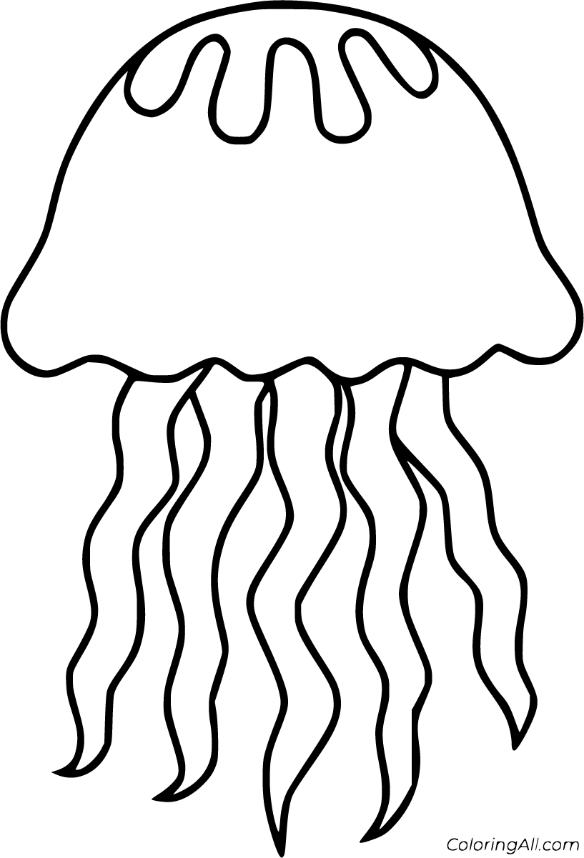 Jellyfish Coloring Pages ColoringAll