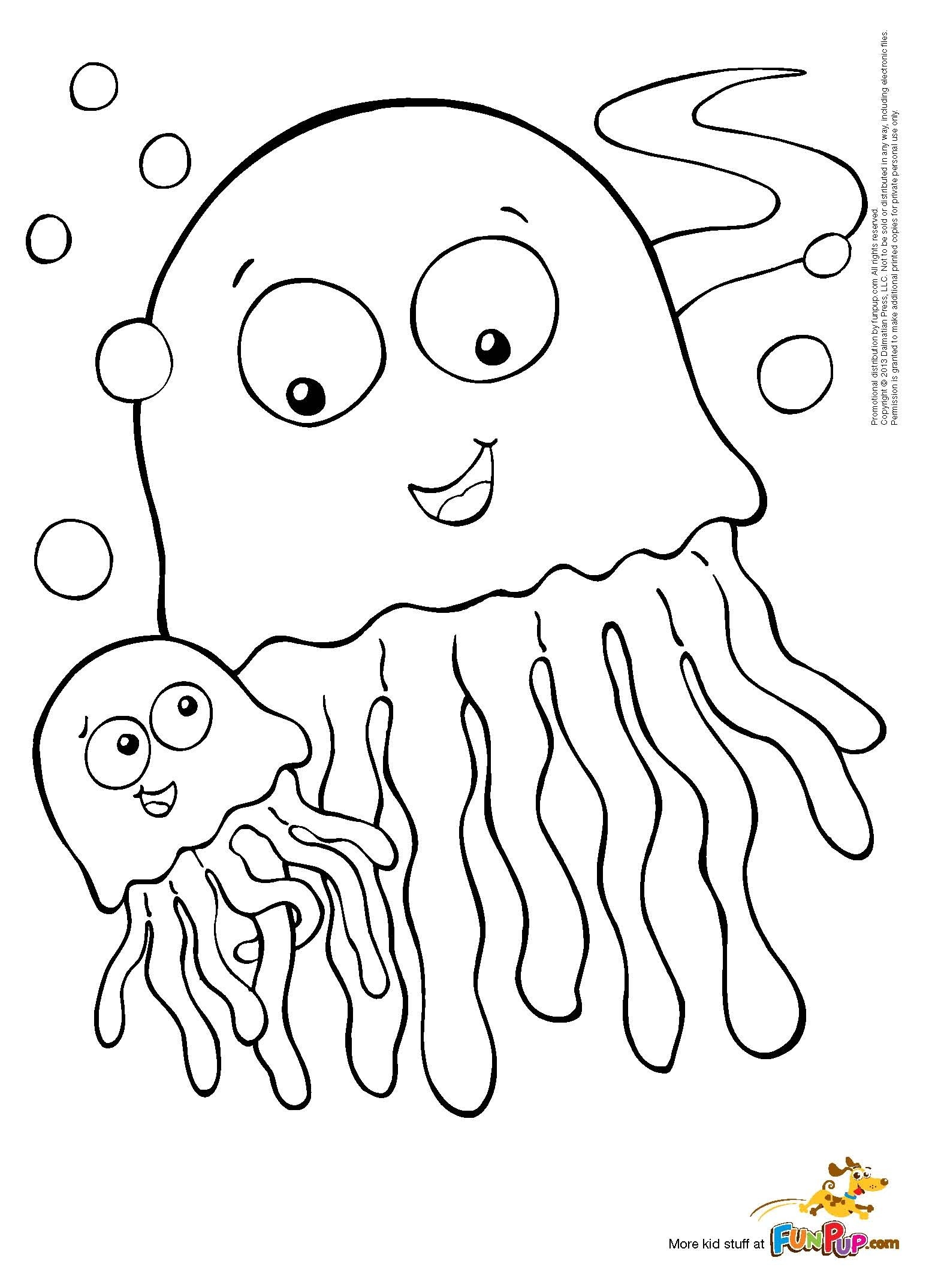Jellyfish Coloring Pages