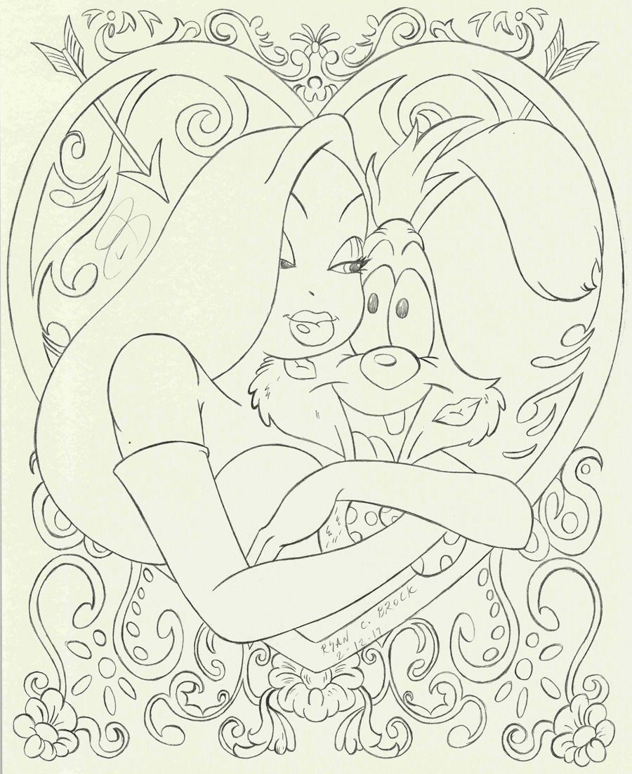 Jessica Rabbit Coloring Pages