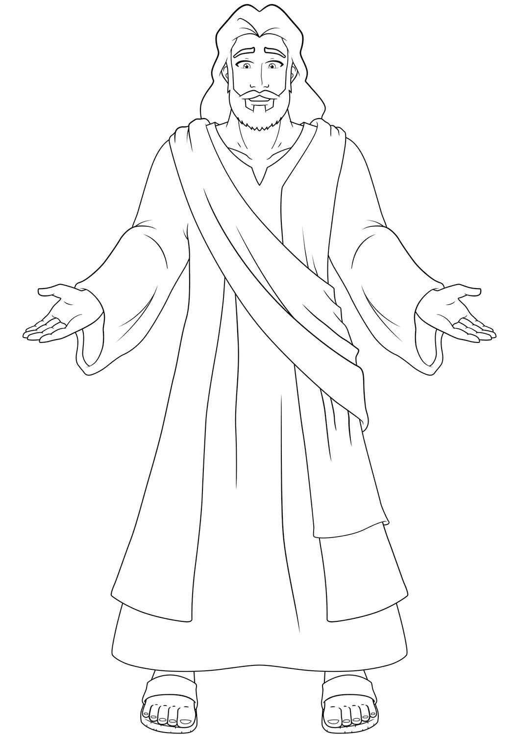 Coloring Pages Of Jesus