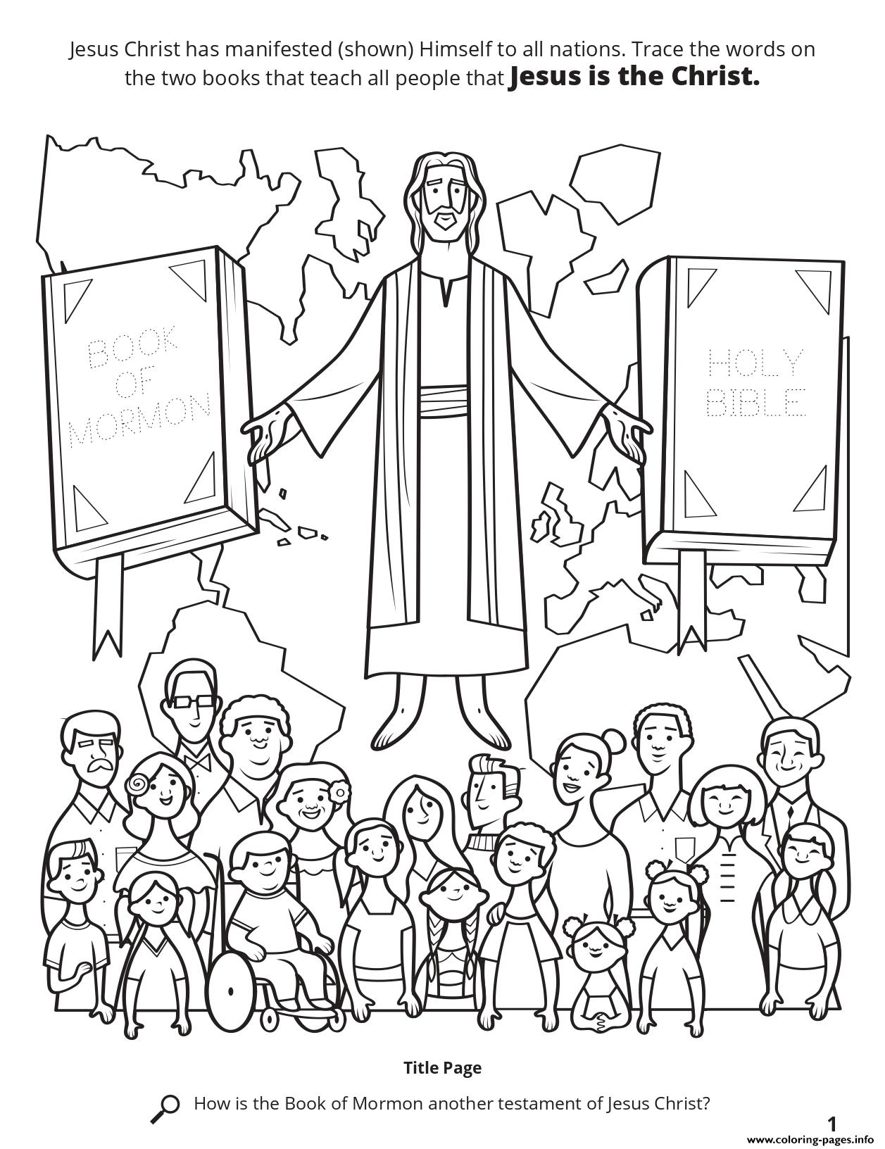 Jesus Is The Christ Coloring Page Printable