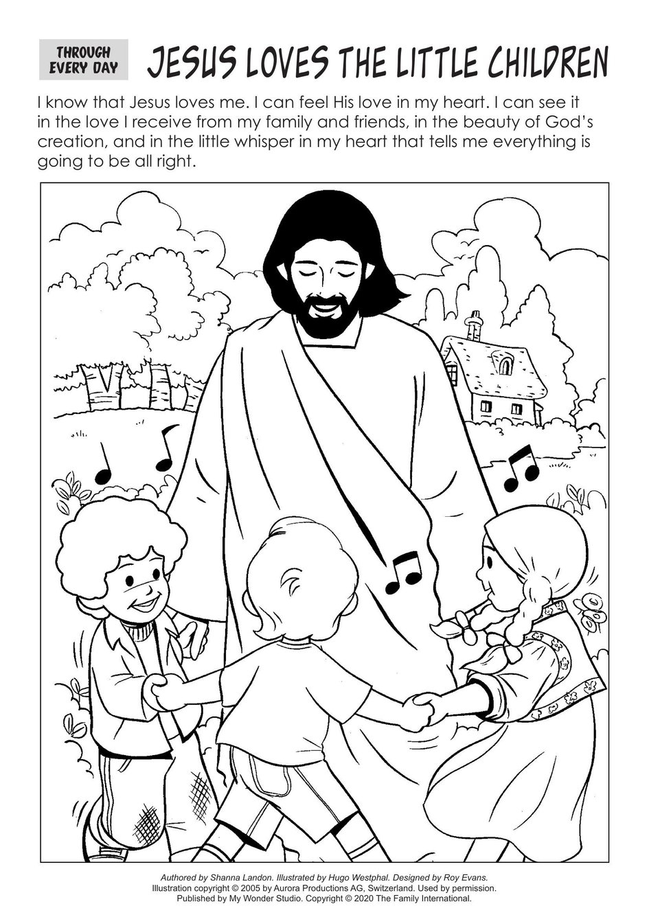 Jesus Loves Me Coloring Page