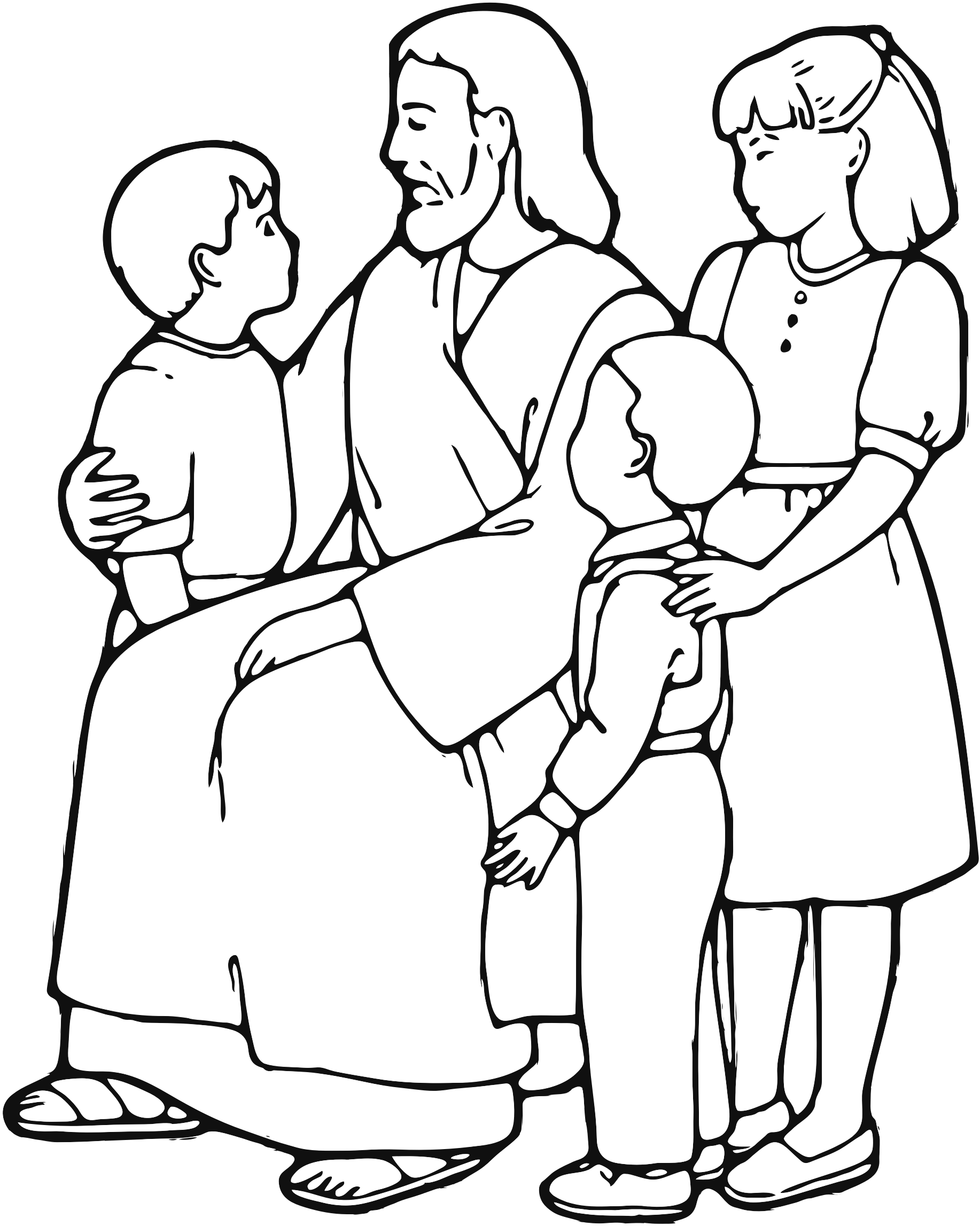 Jesus Teaching Coloring Page At GetDrawings Free Download