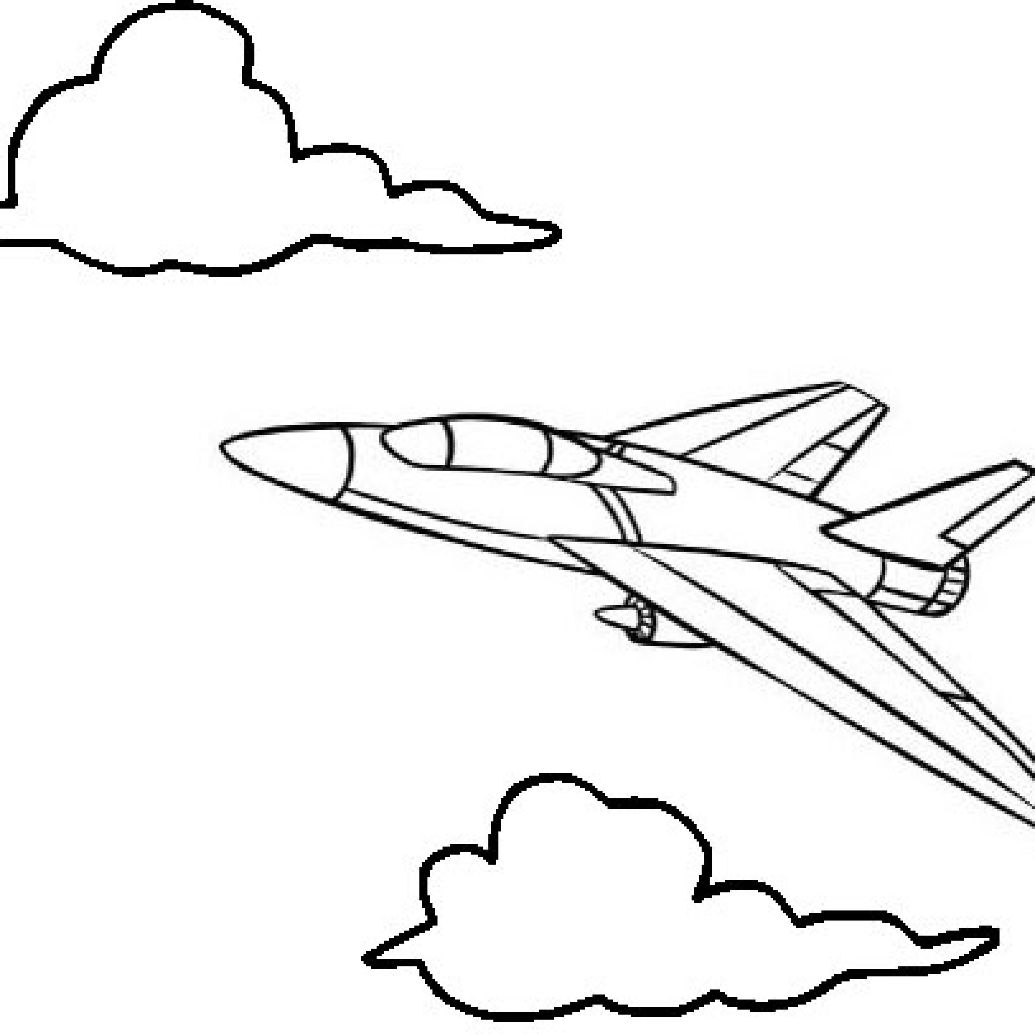 Jet Coloring Page