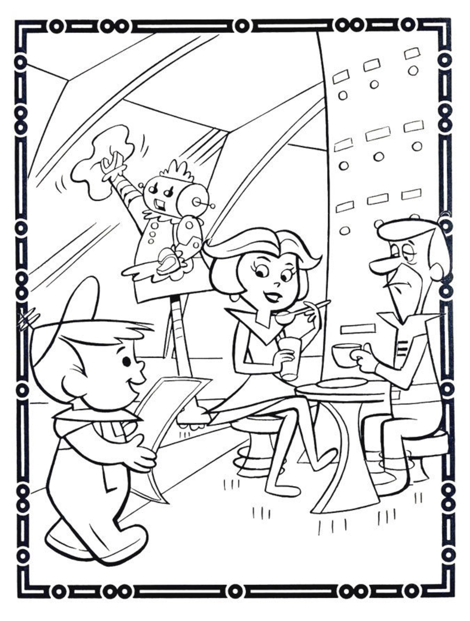 Jetsons Coloring Book 1990 PDF Digital File Download Etsy