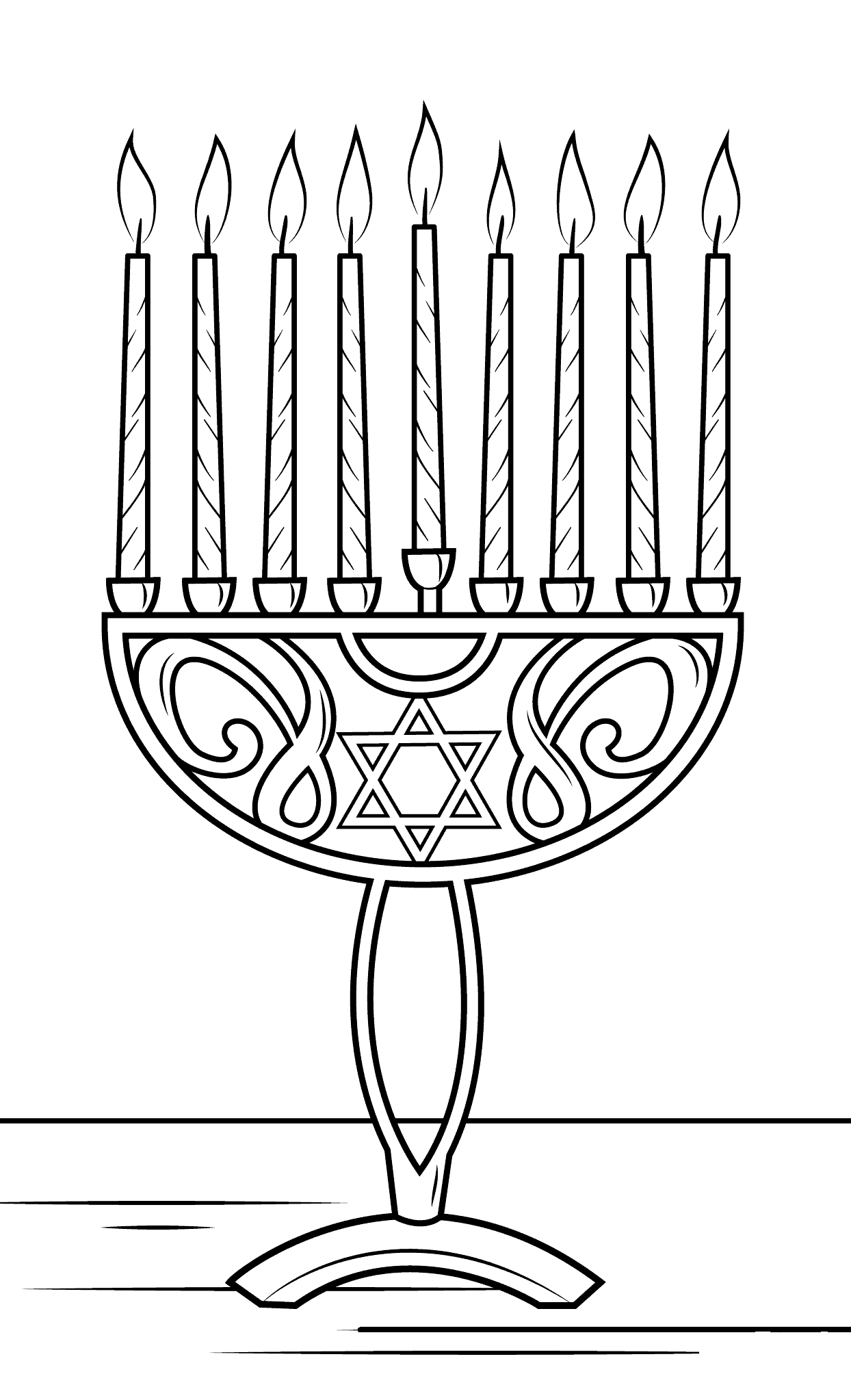 Jewish Holidays Hanukkah Coloring Page Coloring Pages