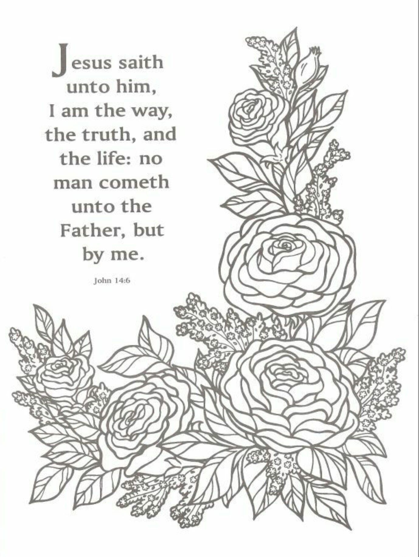 John 14:6 Coloring Page