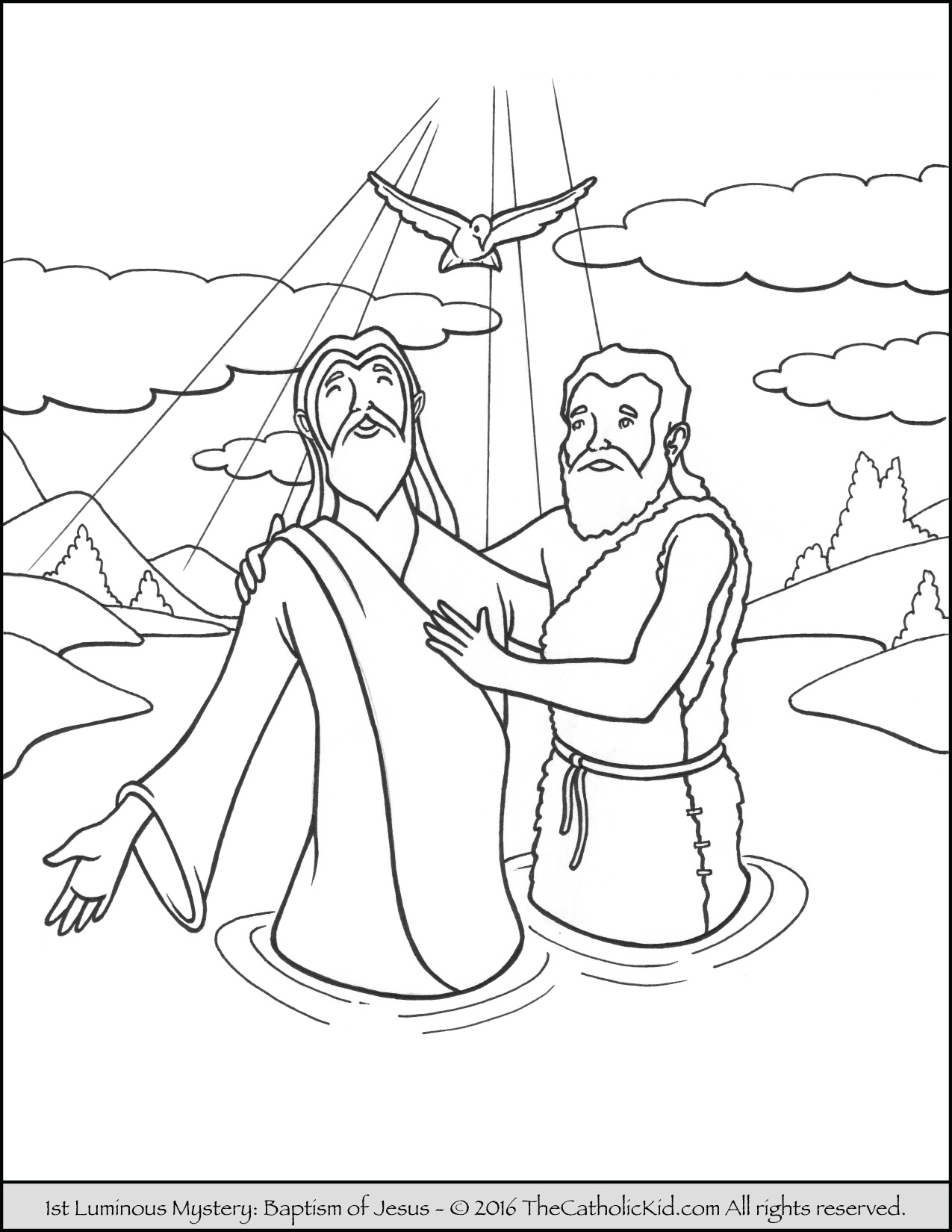 John The Baptist Coloring Page