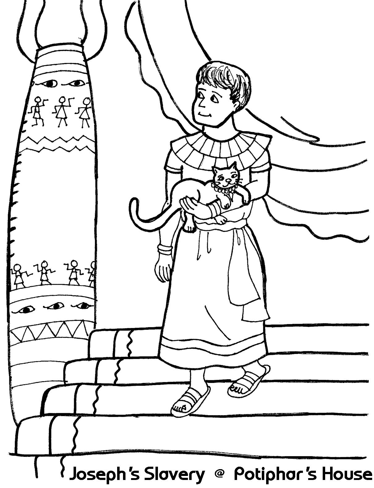 Joseph Pharaoh Coloring Page