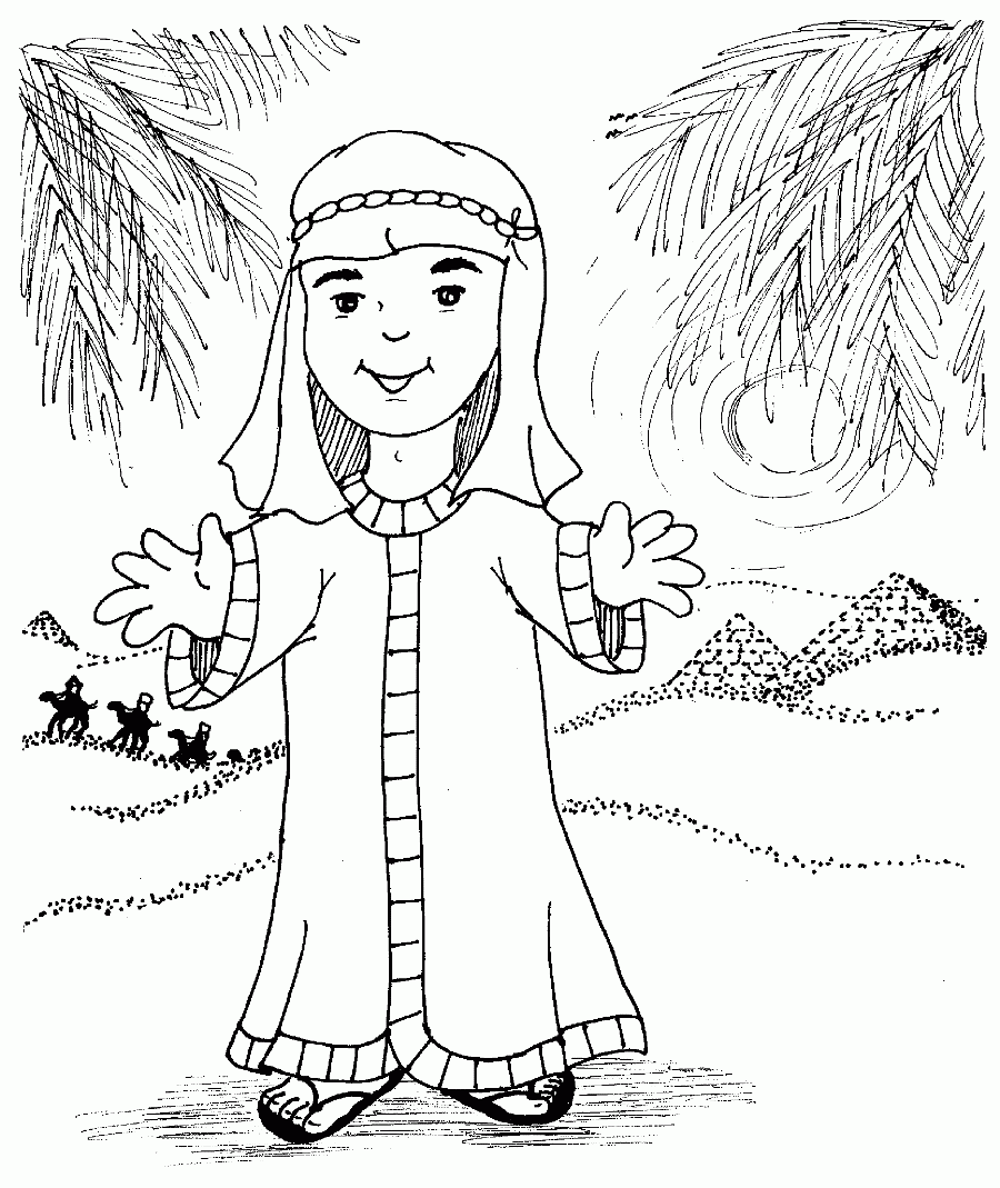 Josephs Coat Of Many Colors Coloring Page Coloring Home