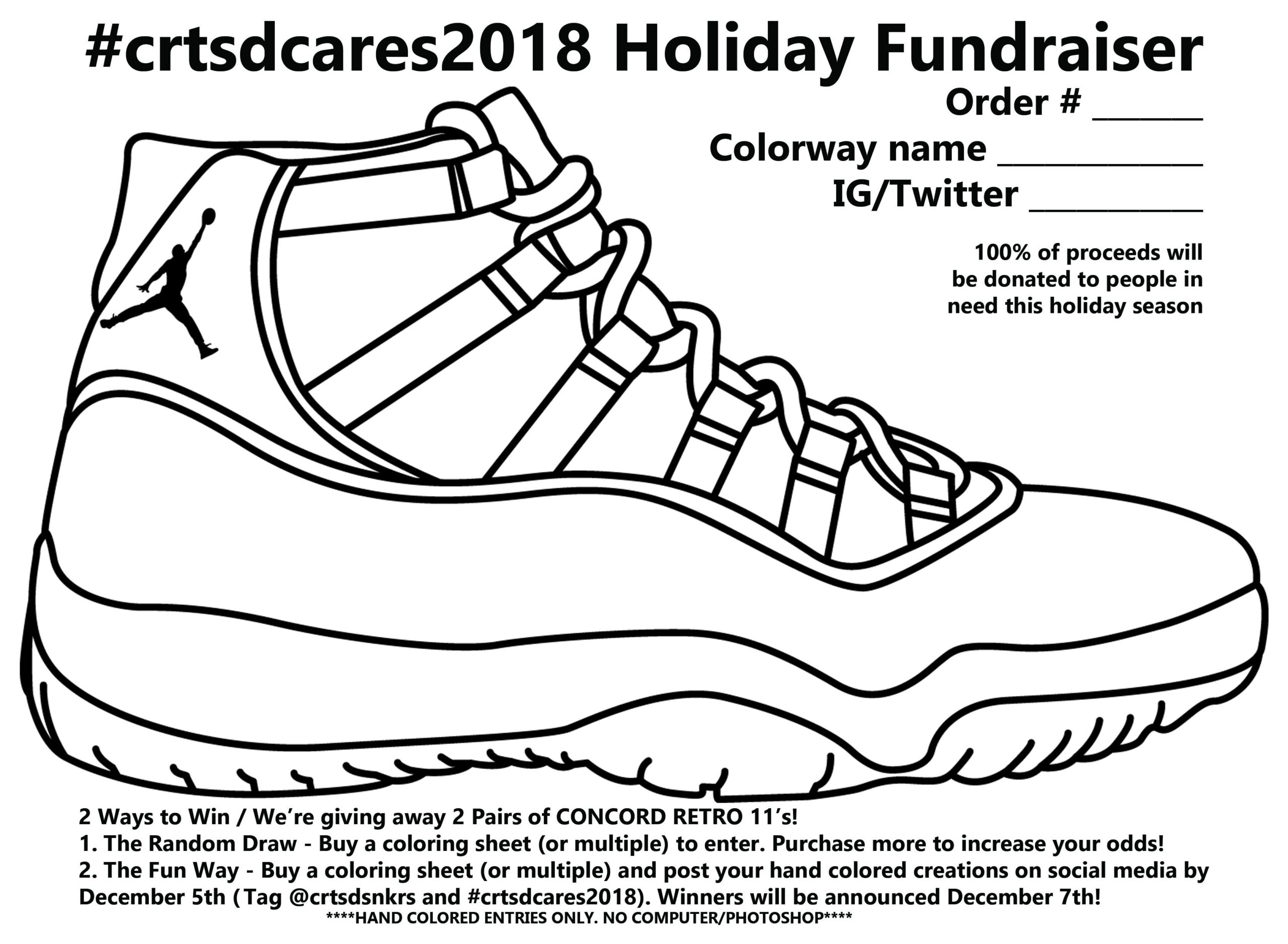 JTKNotify Air Jordan 11 Retro Concord Coloring Sheet Crtsdcares2018 Coloring Home