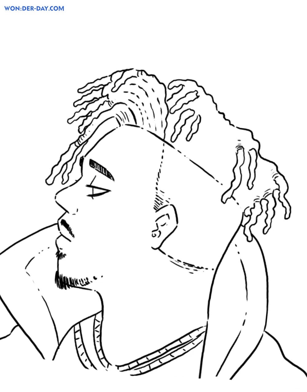 Juice Wrld Coloring Page