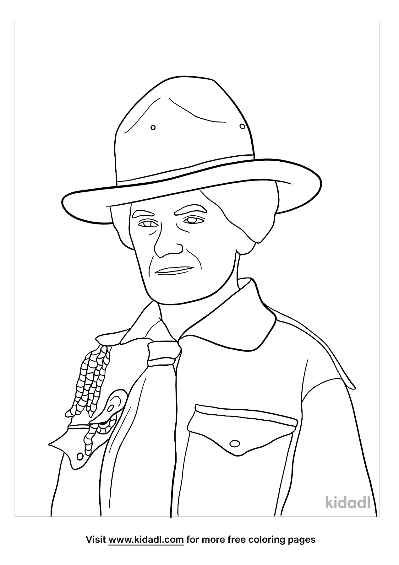 Juliette Gordon Low Coloring Sheet Coloring Pages