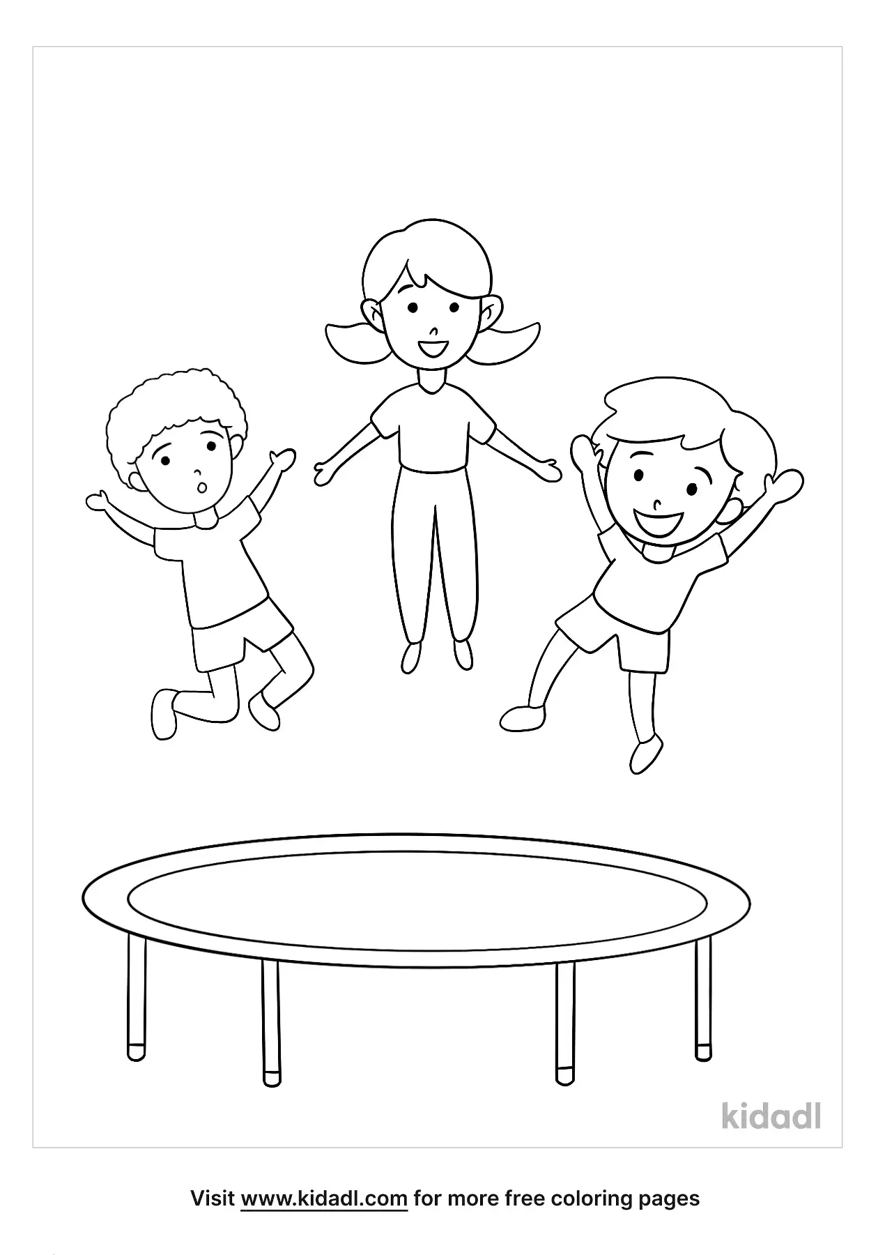 Jumping Coloring Pages