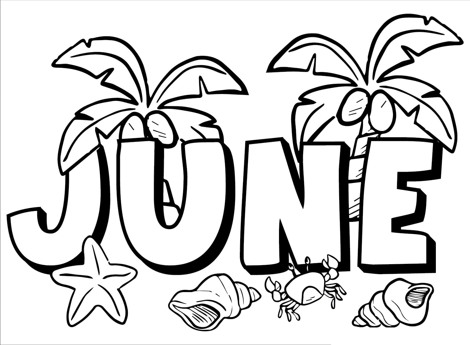 June Coloring Pages