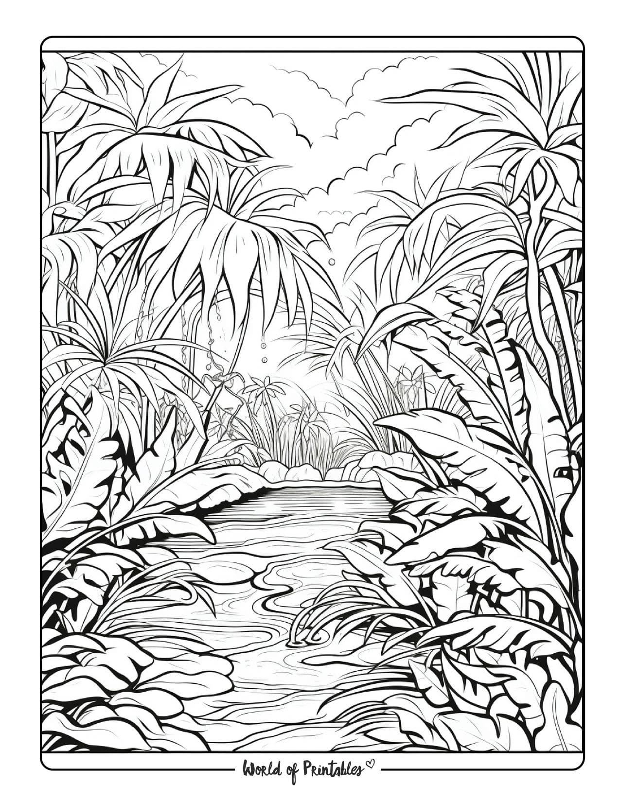 Jungle Coloring Page