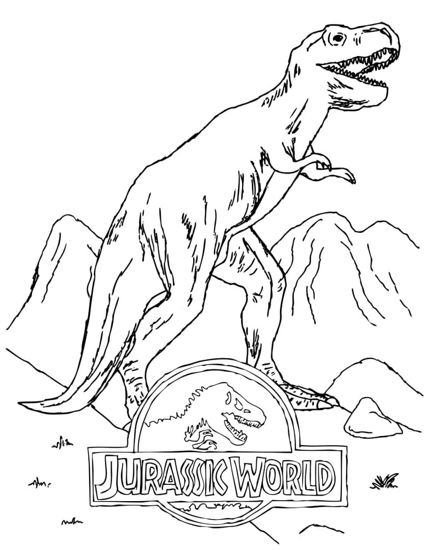 Jurassic World Dinosaur Coloring Page Download Print Or Color Online For Free
