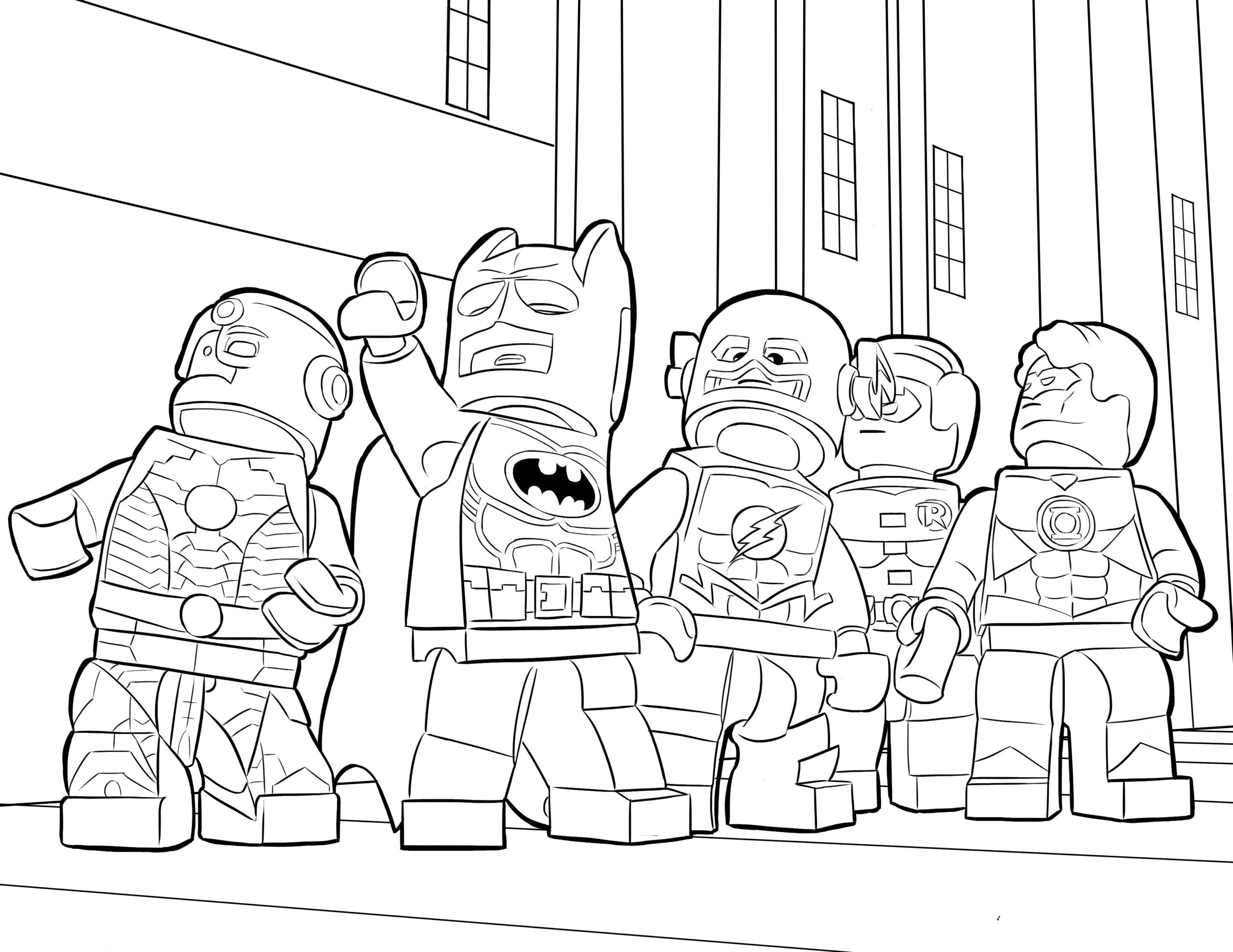 Justice League Coloring Pages To Download And Print For Free