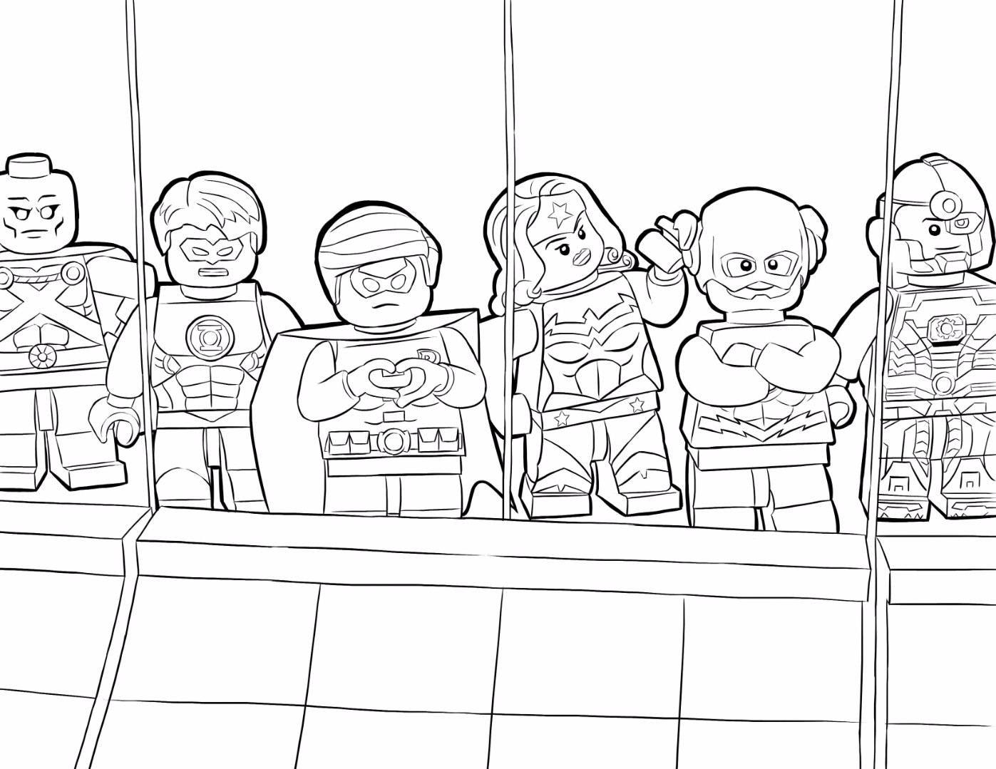 Justice League Movie Coloring Pages