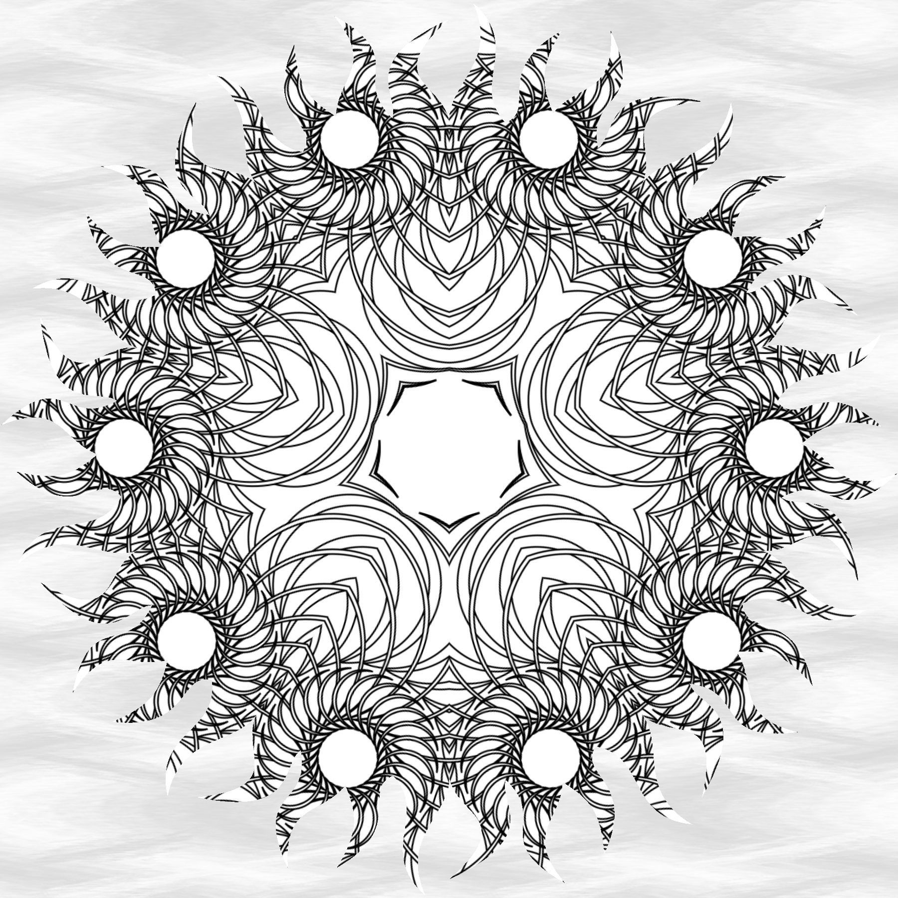 Kaleidoscope Coloring Pages For Adults Coloring Home