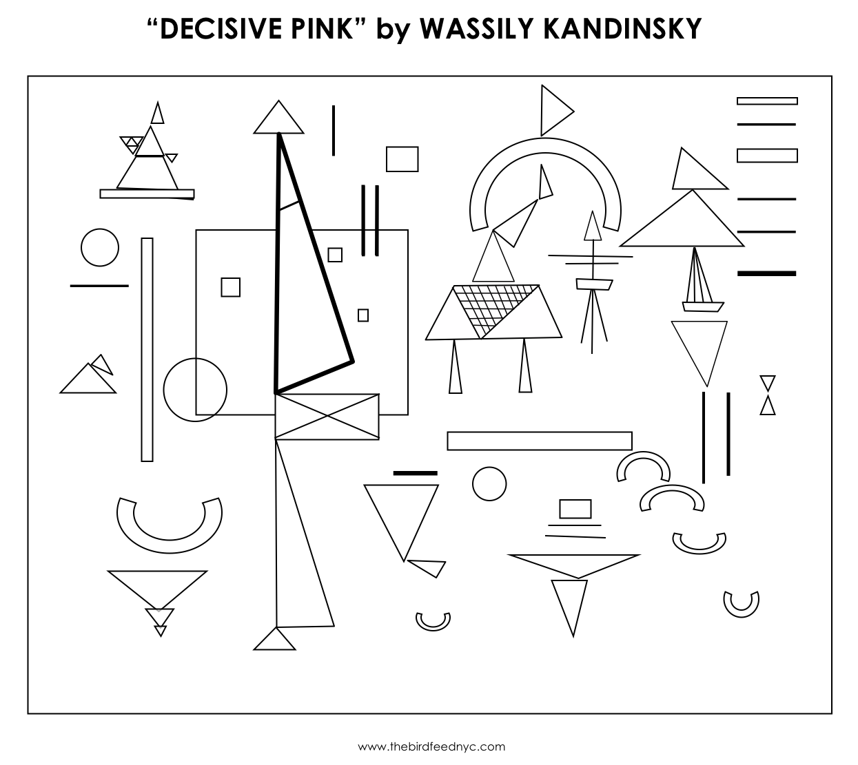 Kandinsky Coloring Activity For Kids