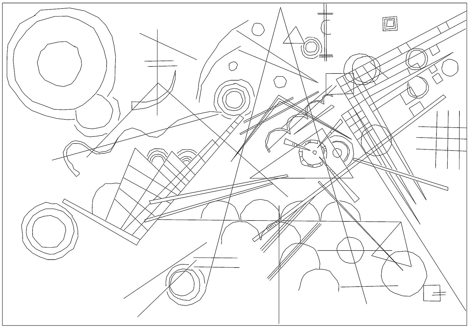 Kandinsky Coloring Pages For Kids