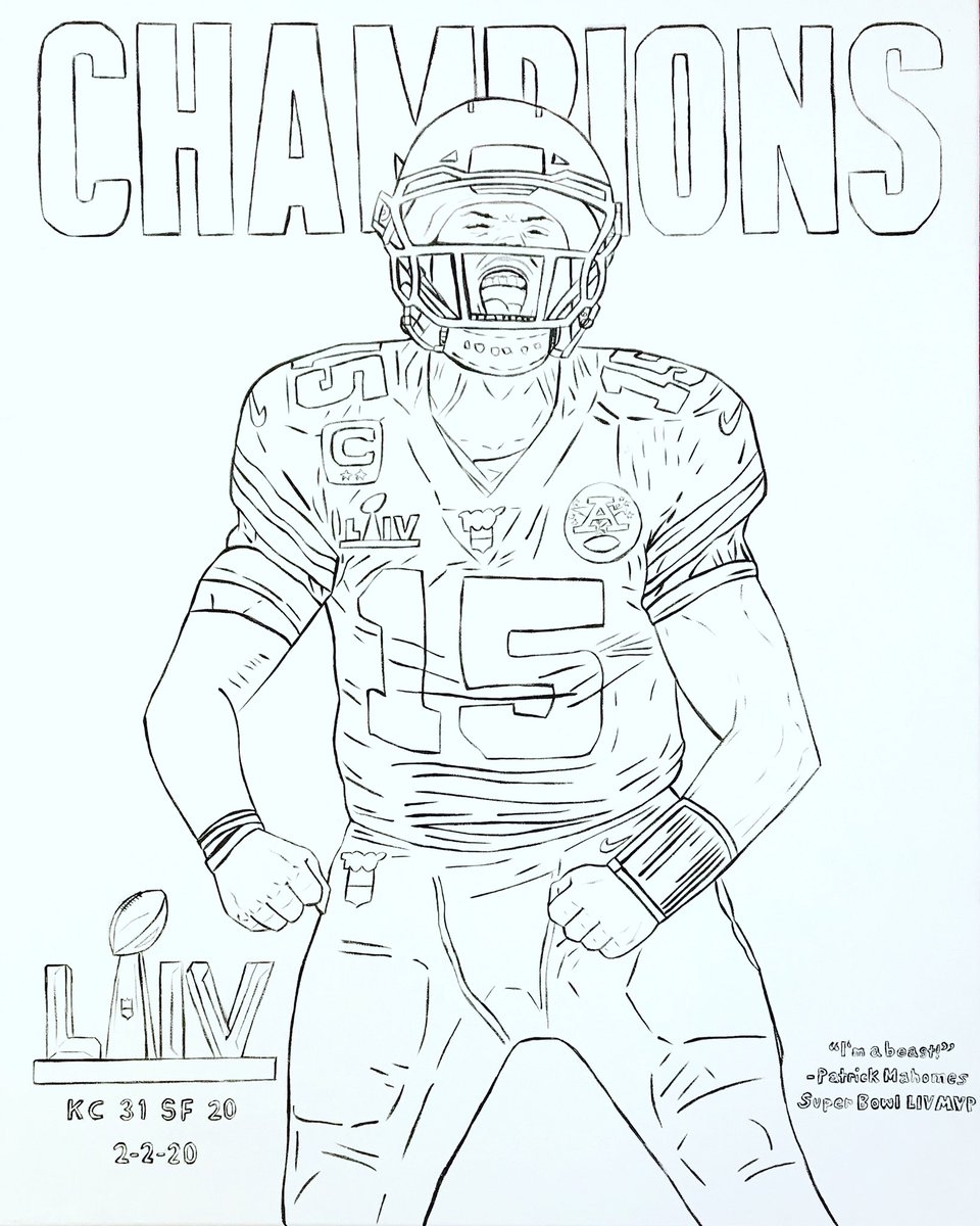 Kansas City Chiefs Football Coloring Pages